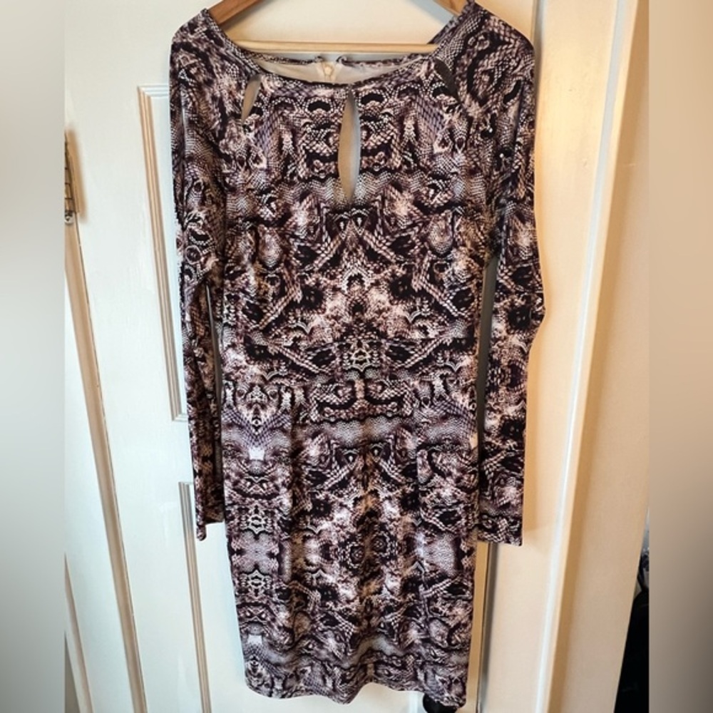 Final sale $5! Jennifer Lopez Animal Print Dress Size 12